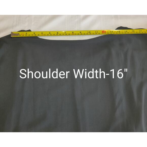 Easywear Chicos Embellished Top Sz 3-14 /16 Assymetrical Gray Bling Batwing NWT - Picture 15 of 16